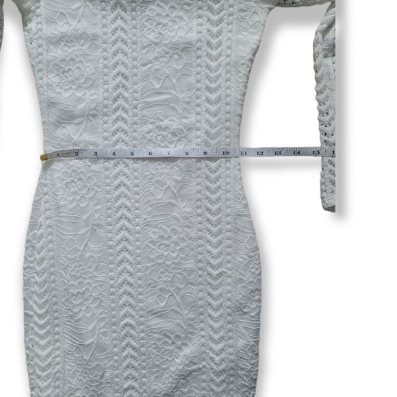 Windsor White Lace Floral Dress - Picture 5 of 9